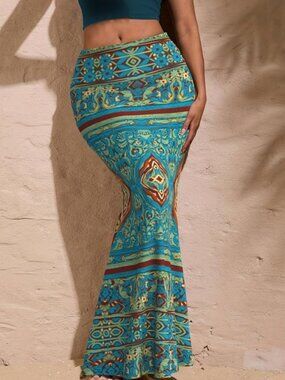 Bodycon BOHO Maxi Skirt-Size M